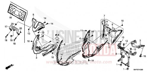 UPPER COWL CB500FAN de 2022